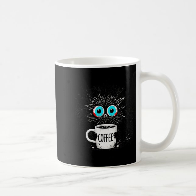 Caneca De Café Black Cat Its Fine Im Fine Everything Is Fine Funn (Direita)