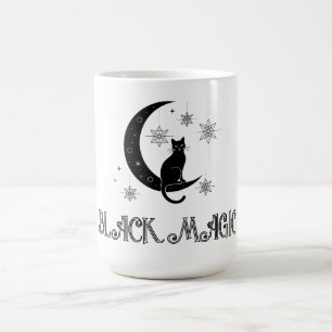 Caneca De Café Black Cat Magic