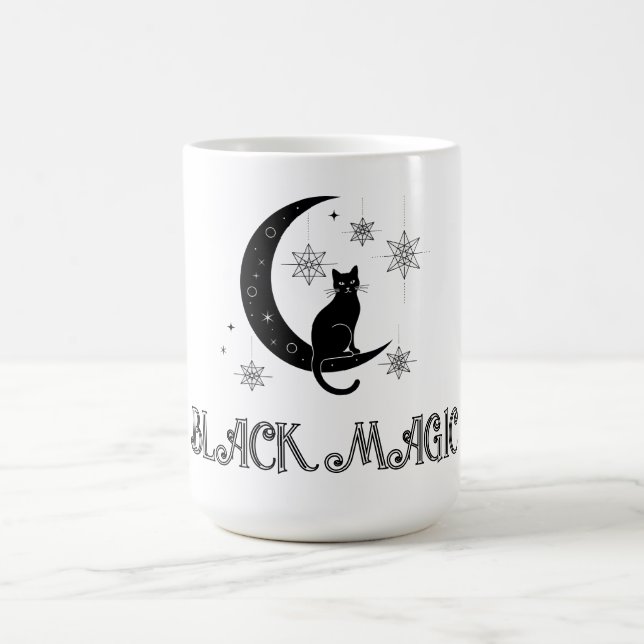 Caneca De Café Black Cat Magic (Centro)