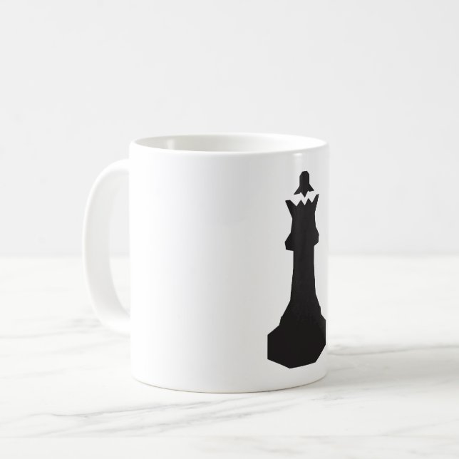 Caneca De Café Black Chess Piece Mug (Frente Esquerda)
