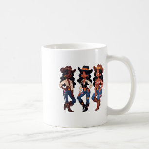 Caneca De Café Black Cowgirl Western Rodeo Melanin