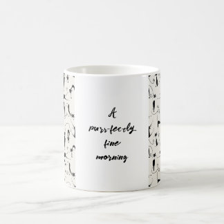 Caneca De Café Black & Cream Cat Mug personalizável