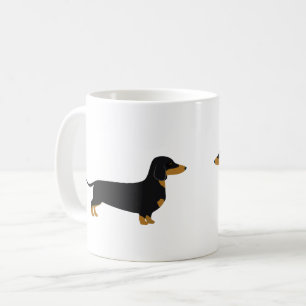 Caneca De Café Black Daschund Mug