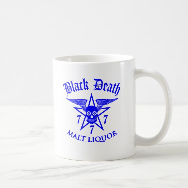 Caneca De Café Black Death 777 - Malt Liquor (Direita)