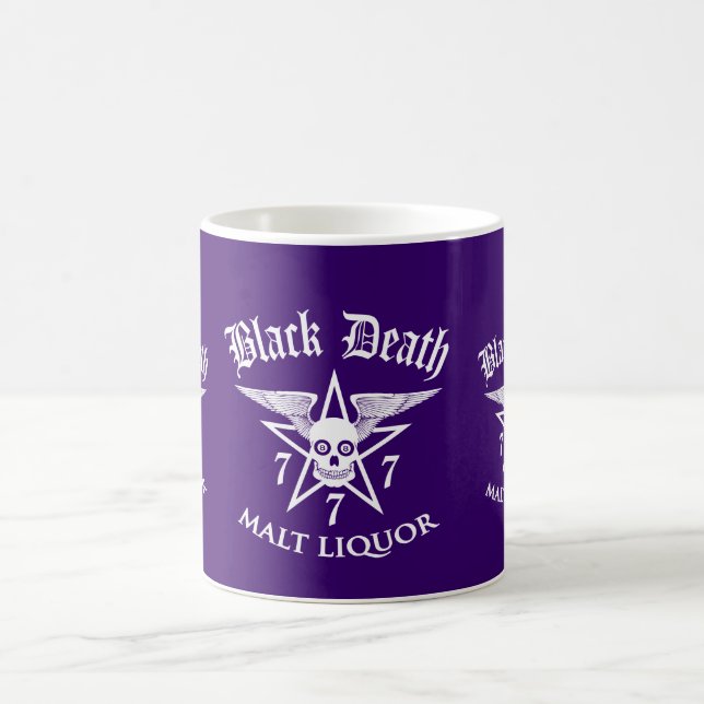 Caneca De Café Black Death 777 - Malt Liquor (Centro)
