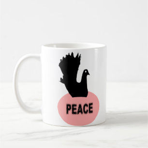 Caneca De Café Black Dove Peace Mug