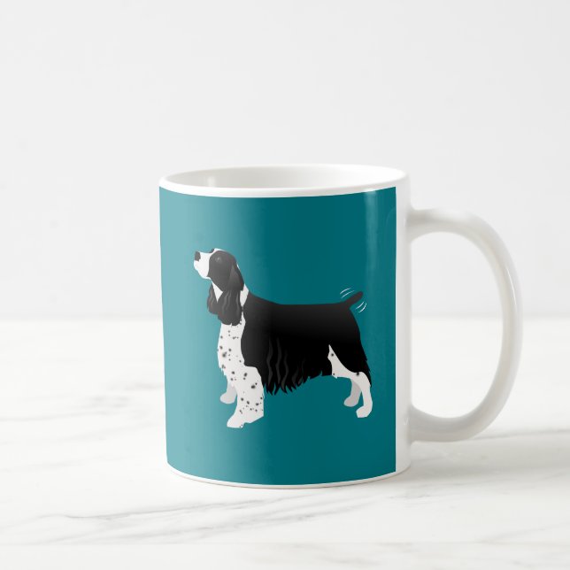 Caneca De Café Black English Springer Spaniel Basic Breed (Direita)
