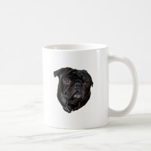 Caneca De Café Black Funny Pug