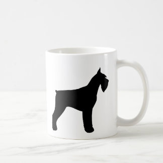 Caneca De Café Black Giant Schnauzer Silhouettes Dog Lover's