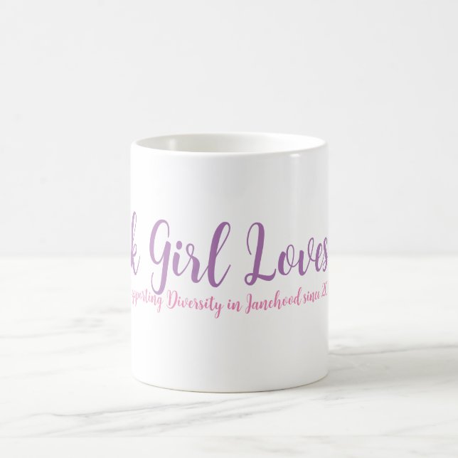 Caneca De Café Black Girl ama Jane Classic Mug in White (Centro)