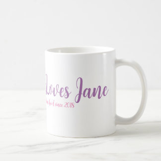 Caneca De Café Black Girl ama Jane Classic Mug in White