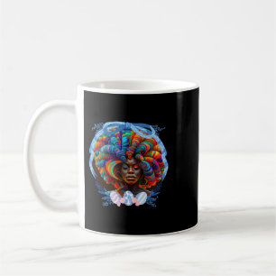 Caneca De Café Black Girl Magic Curly Twist Primavera Melanin