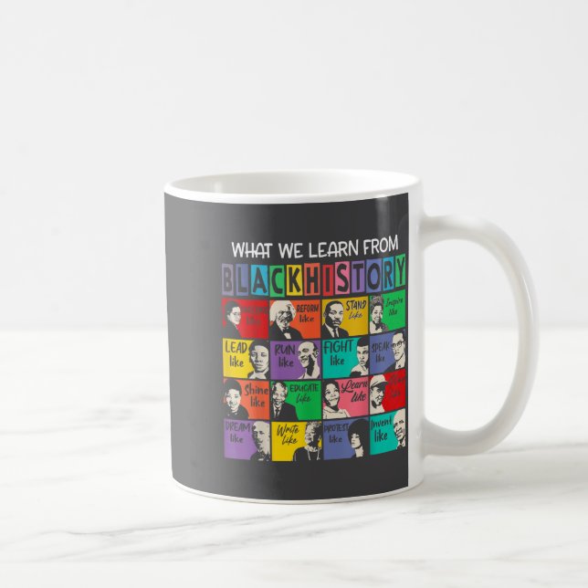 Caneca De Café Black History Month Black Leaders African American (Direita)
