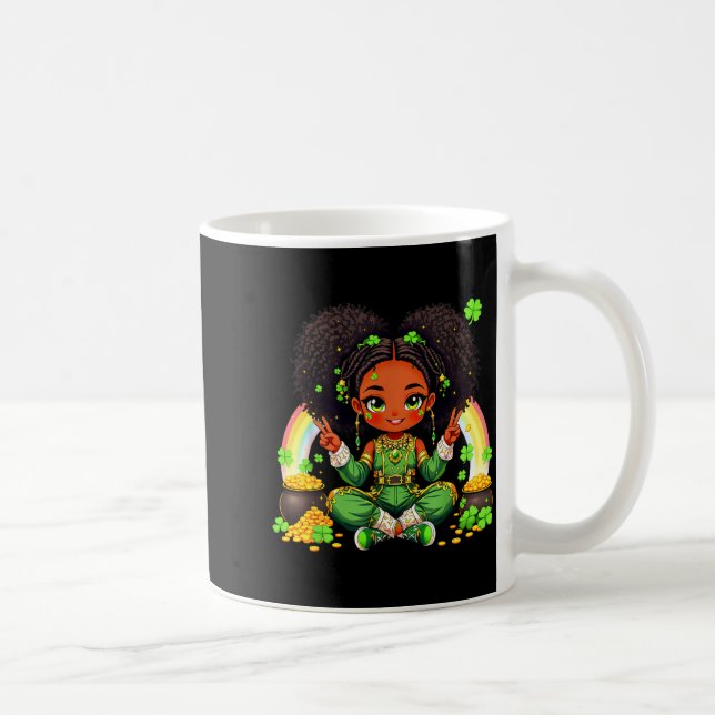 Caneca De Café Black Irish Afro Black Girl African American St Pa (Direita)