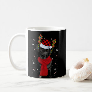 Caneca De Café Black Lab Labrador Árvore de Natal Light Pajama
