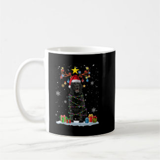 Caneca De Café Black Lab Labrador Árvore de Natal Light Pajama Do