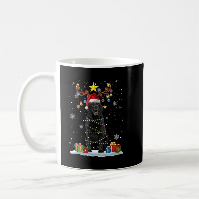 Caneca De Café Black Lab Labrador Árvore de Natal Light Pajama Do (Esquerda)