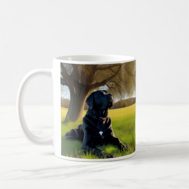 Caneca De Café Black Labrador Retriever (Esquerda)