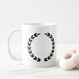 Caneca De Café Black Laurel Wreath Set Classic Victory