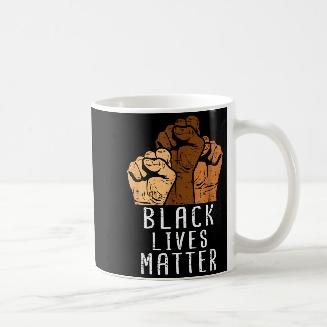 Caneca De Café Black Lives Blm Human Rights Black History Month  (Direita)