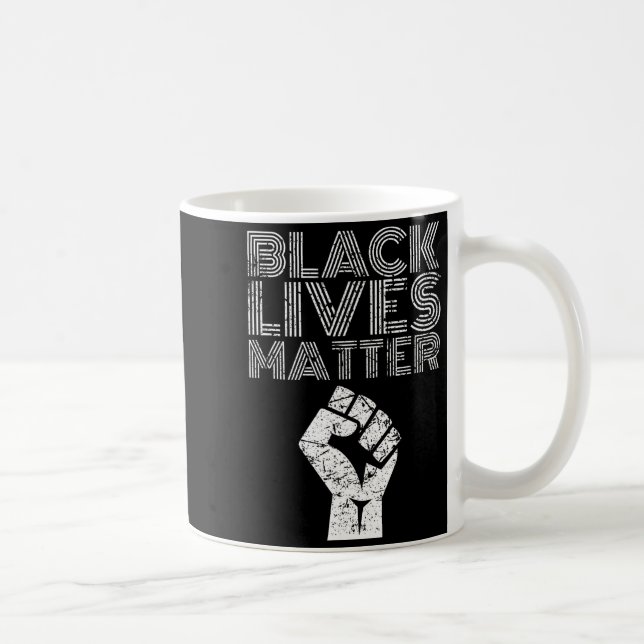 Caneca De Café Black Lives Blm Human Rights Black History Month  (Direita)