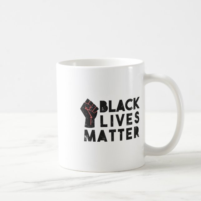 Caneca De Café Black Lives Problema Protesto Poder Político Fist  (Direita)