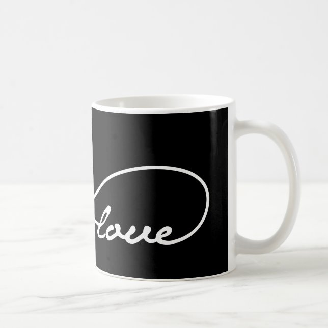 Caneca De Café Black Love Infinity Mug (Direita)