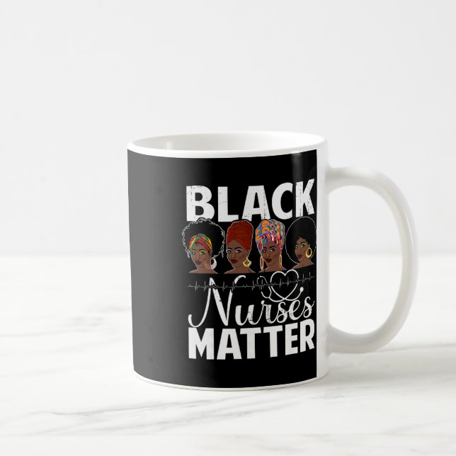Caneca De Café Black Nurses Problem - African American Afro Nurse (Direita)