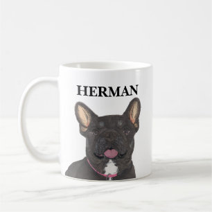 Caneca De Café Black Personalizado e Tan Frenchie Bulldog Francês