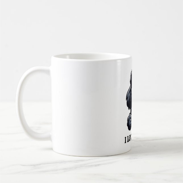 Caneca De Café Black Poodle ama café preto (Esquerda)