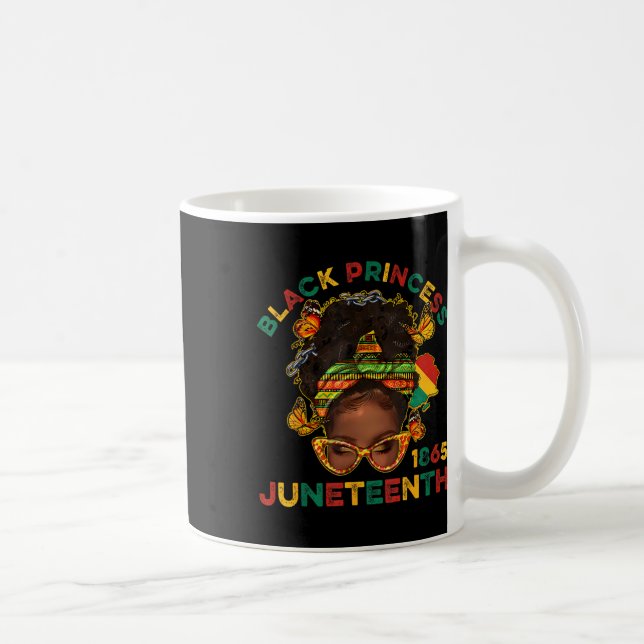 Caneca De Café Black Princes Juneteenth 1865 History Month Melani (Direita)
