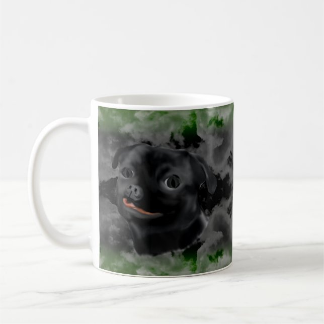 Caneca De Café Black Pug Mug (Esquerda)