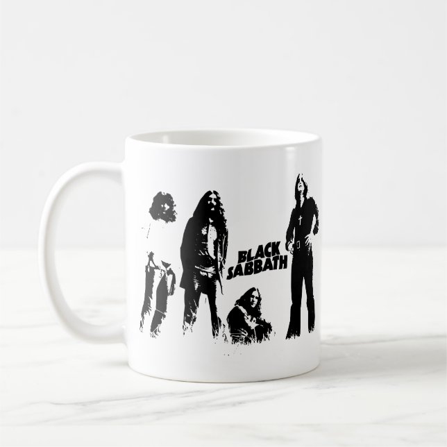 Caneca De Café Black Sabbath Group (Esquerda)