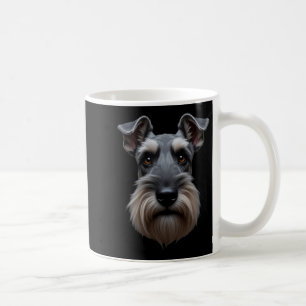 Caneca De Café Black Schnauzer Dog Schnauzer Face
