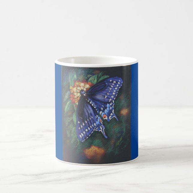 Caneca de café "Black Swallowtail" (Centro)