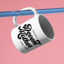 Black Vintage Retro Decent Mãe Mug