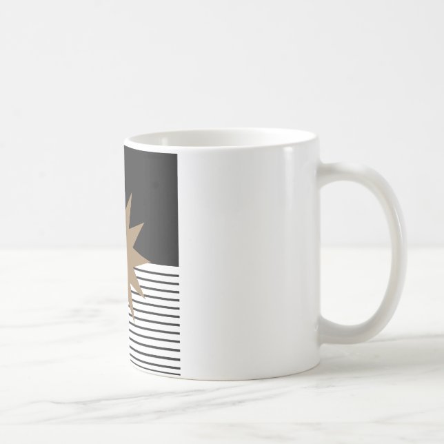 Caneca De Café Black White Colorblock e Brown Sun (Direita)