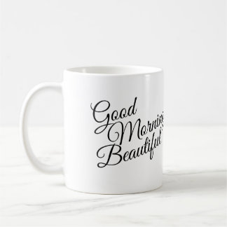 Caneca De Café Black & White Good Morning Linda Mug