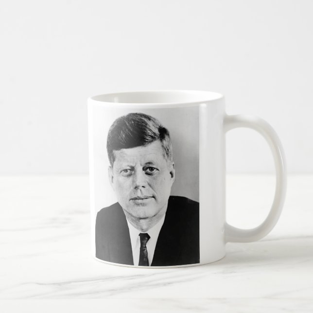 Caneca De Café Black & White Jack JFK John F. Kennedy (Direita)