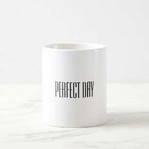 Caneca De Café Black White Perfect Day Cote