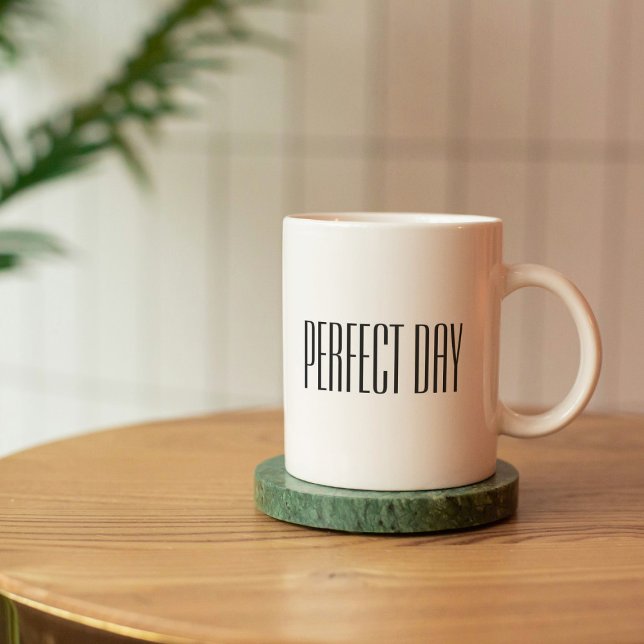 Caneca De Café Black White Perfect Day Cote (Criador carregado)