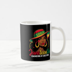 Caneca De Café Black Women Junetet Lembrando Meus Ancestrais