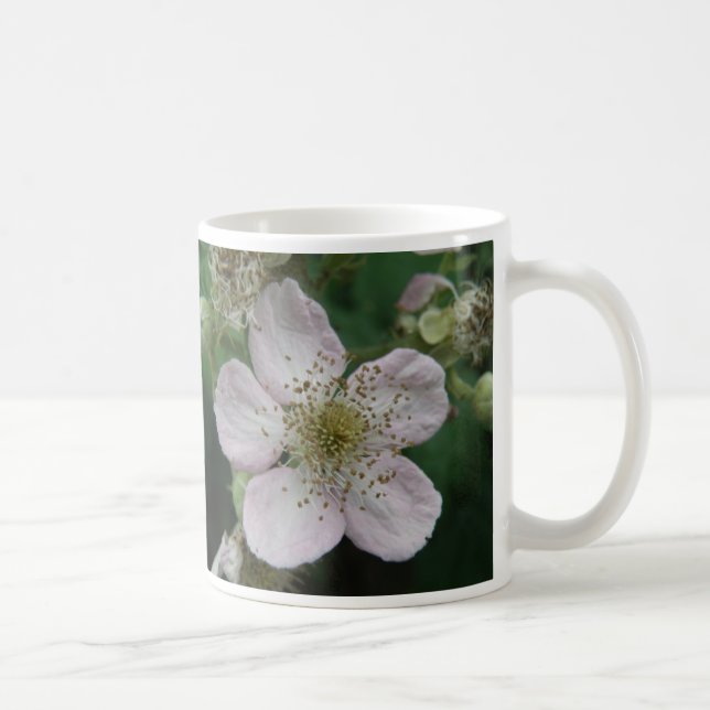Caneca De Café Blackberry Flower Macro Mug (Direita)