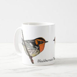 Caneca De Café Blackburnian Warbler White Coffee Cup