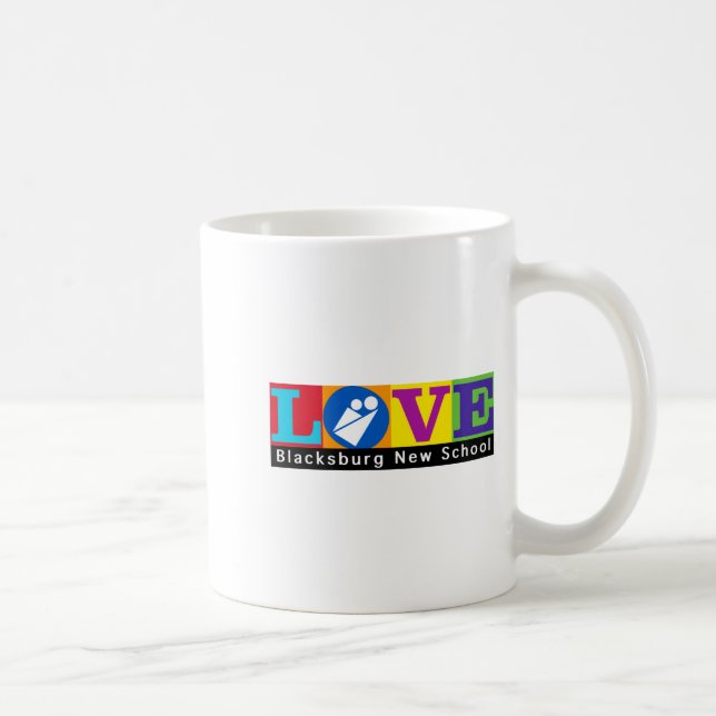 Caneca De Café Blacksburg New School Merch Adult Slim Cut  (Direita)