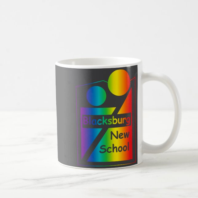 Caneca De Café Blacksburg New School Retro Design _1  (Direita)
