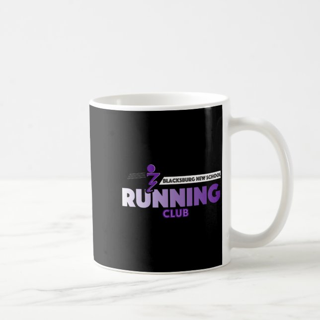 Caneca De Café Blacksburg New School Running Club  (Direita)