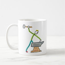 Caneca De Café Blacksmithing Stickman