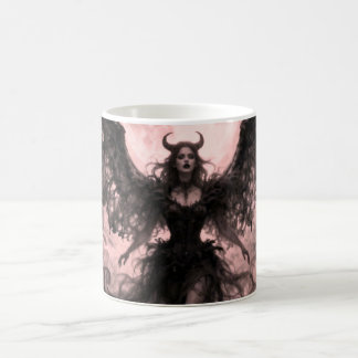 Caneca De Café Blackwing Moon - AI Fantasy Digital Art Print