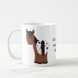 Caneca De Café Blanket de Bumbum Grande Bonito Appaloosa Cavalo d